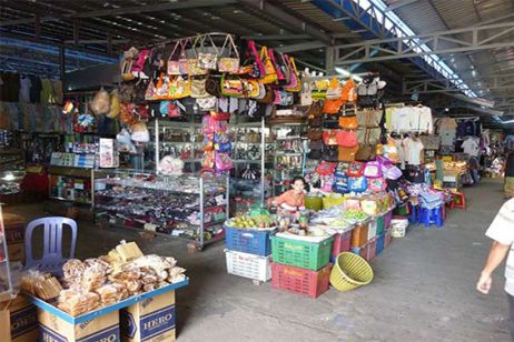 Shopping areas in Cambodia 